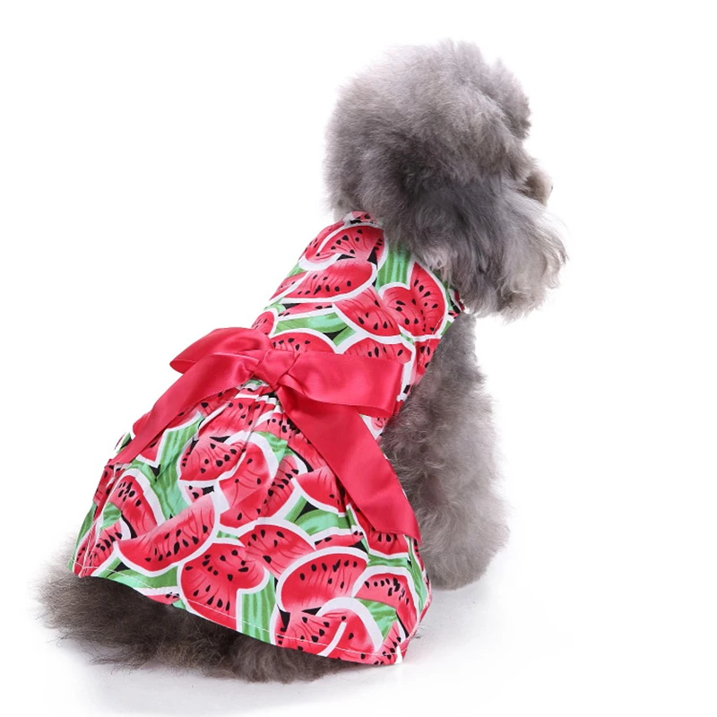 

Summer Pet Clothes Dog Dress Floral Skirt For Dogs Skirt Summer Princess Dog Dresses York Clothes For Dogs Skirts Pet
