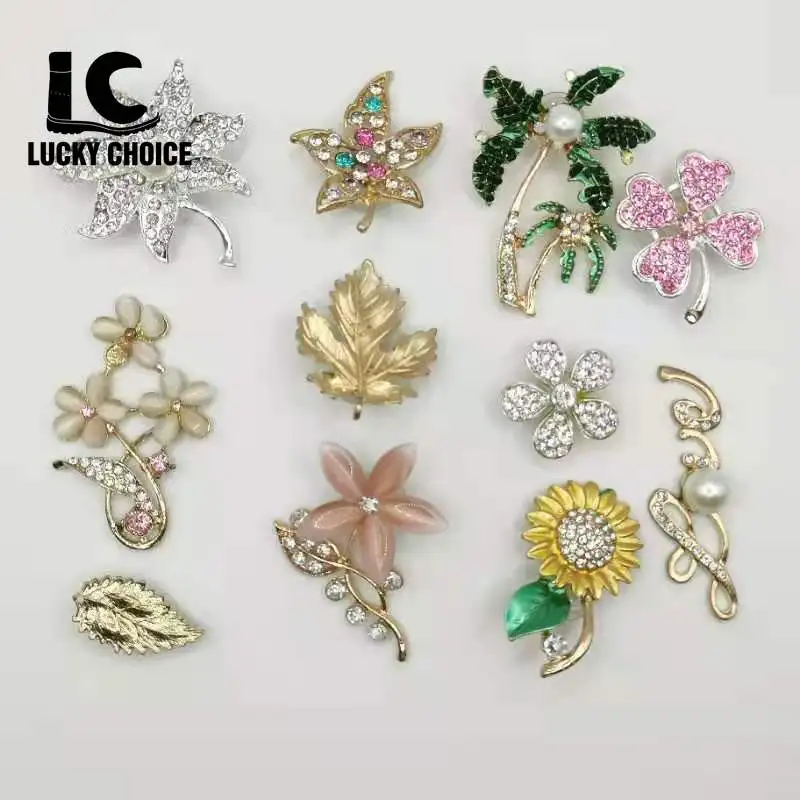 

5/10pcs Croc Charms Designer Fashion Quality Women Shoes Charms for Croc Decor for Clogs Flower Shoe Buckle All-match