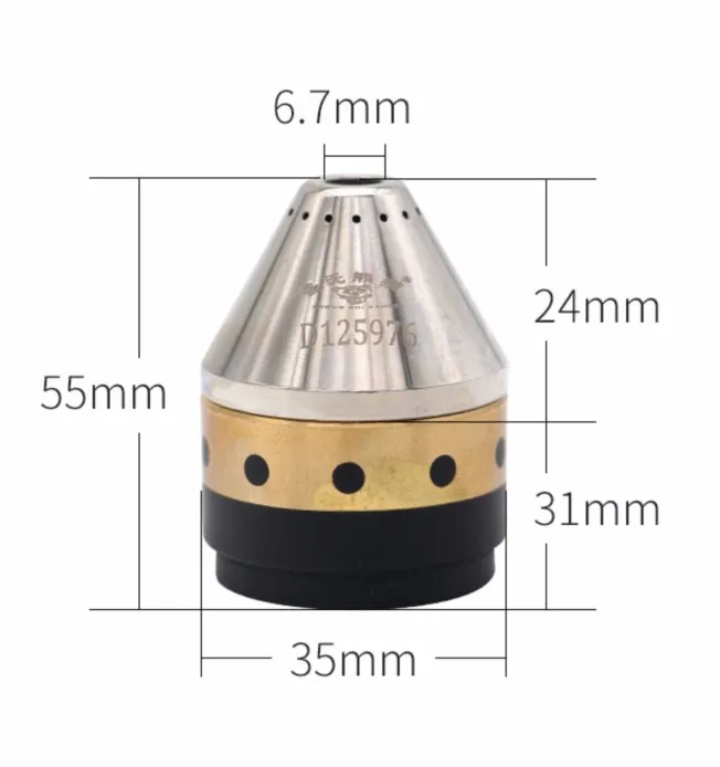 P80 Protective Cover Plasma Torch Cutting Nozzle Protection Sleeve Instead Guide Wheel Ceramic Contact Cutter | Инструменты