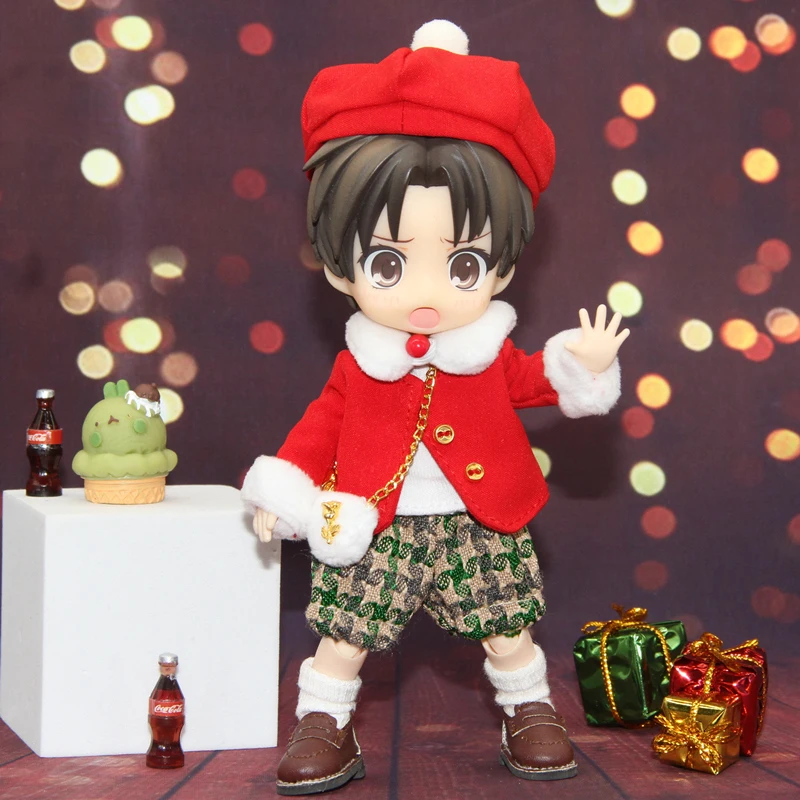 

Ob11 Baby clothes Christmas New Year set Exquisite satchel Winter GSC clothes 1/12 BJD doll Molly P9 doll clothes