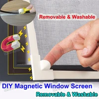 adjustable diy customize magnetic window screen windows for motorhomes removable washable invisible fly mosquito screen net mesh