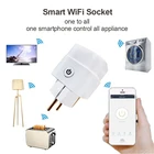 16A ЕС Smart Plug Tuya WI-FI Smart Plug дистанционный переключатель WI-FI мини розетка приложение Smart Life с Alexa Google Home Smart Plug