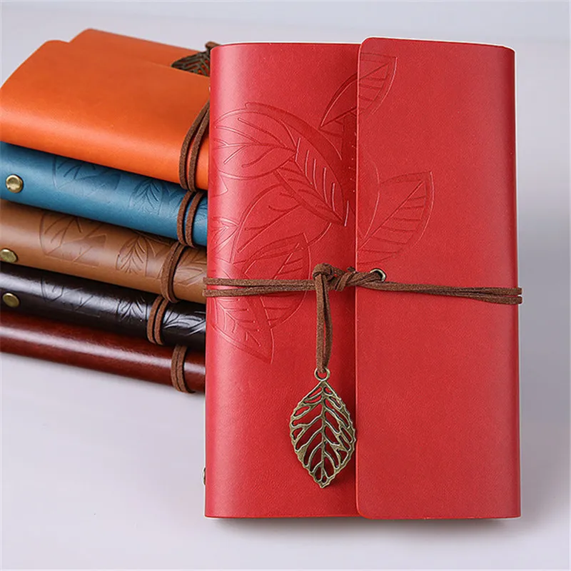

PU Leather Notebook Retro Spiral Notebook Diary Notepad Travel Journal Diary Planner Sketchbook School Supplies Stationery Gift