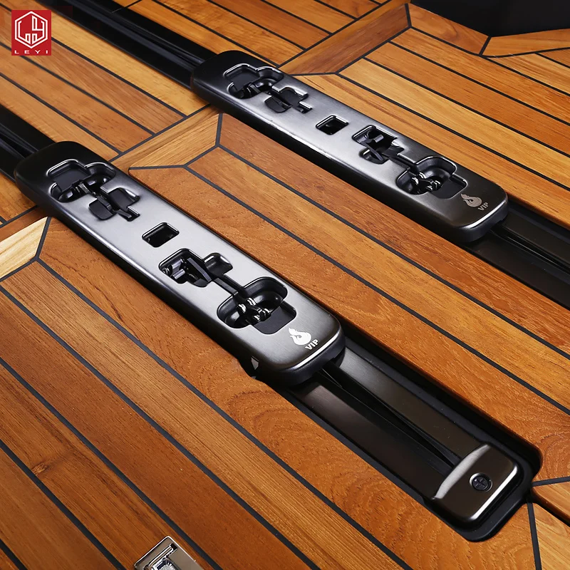 

LEYI black Car modification 304 stainless steel High quality Auto parts wholesale Car rail protection strip for ALPHARD
