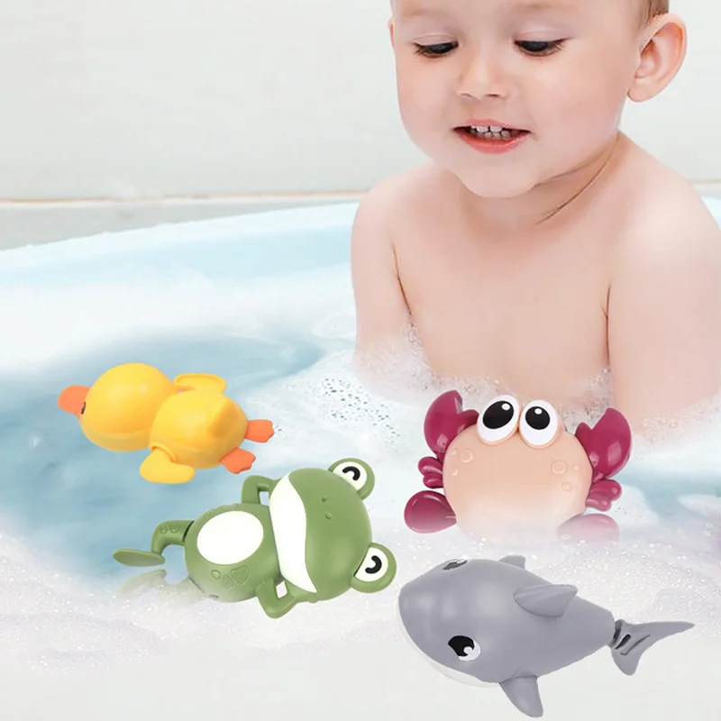 Водные игры игрушки для ванны заводные купания лягушка Игрушки детей детские