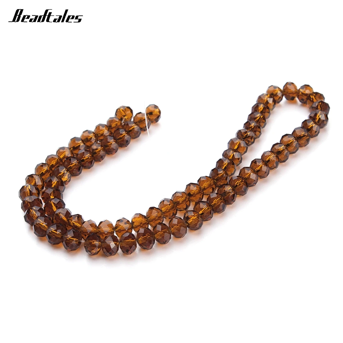 

Beadtales 2 Strand/lot 4mm 6mm 8mm Dark Brown Bracelet Necklace Round Flat Bulk Glass Beads for DIY Beaded Jewelry Findings