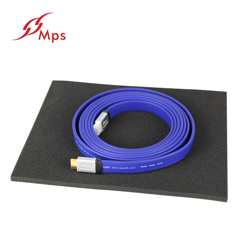 HiFi MPS HD 280 5N OFC + Посеребренная позолоченная вилка HDMI совместимая 2 0 3D 24AWG 4K X 2K Аудио