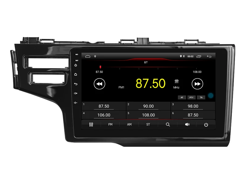 Автомобильный мультимедийный плеер 9 дюймов ips экран монитор gps магнитофон Bluetooth Android 9,0 для HONDA FIT jazz два отверстия Авто Аудио