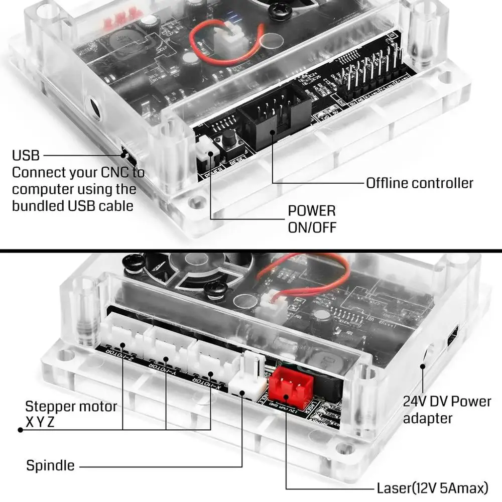 GRBL 1 J USB-порт ЧПУ гравировальная машина контрольная панель 3-осевой контроль