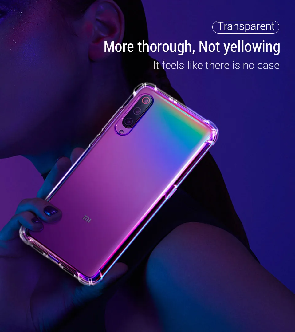 50 шт. противоударные чехлы-подушки безопасности для Xiaomi Mi 9T Pro CC9 CC9e 8SE 8 Lite A2 A1 Play F1