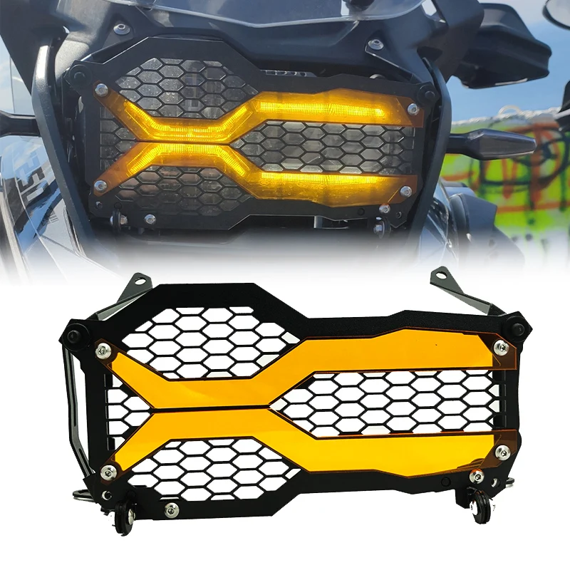 

For BMW R1250GS LC Adventure 2019-2021 40th Anniversary Edition R 1250 GS LC ADV Flipable Headlight Protector Grille Guard Cover