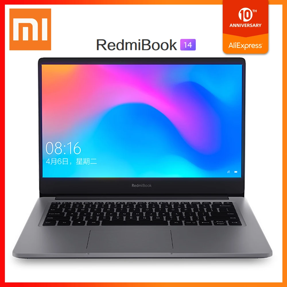 Оригинальный ноутбук Xiaomi RedmiBook 14 улучшенный с Windows 10 Intel Core процессором ОЗУ 8 Гб ПЗУ