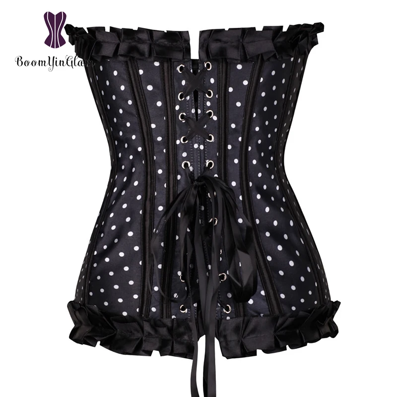 Высокое качество корсет на шнуровке утягивающий талию для женщин в винтажном