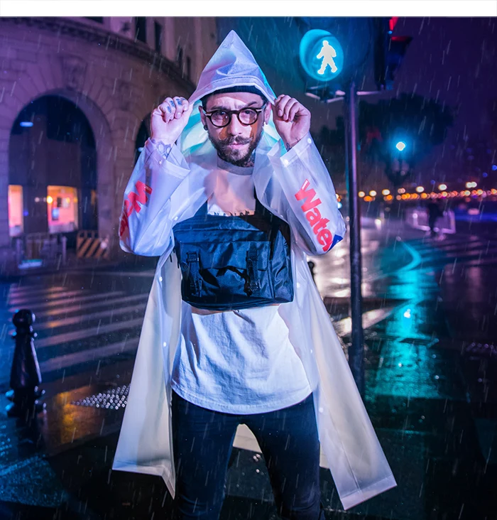 Aelfric Eden Модный Плащ с буквенным принтом в стиле хип-хоп Уличная Куртка Пальто Harajuku повседневная мужская водонепроницаемая ветровка