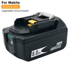 Перезаряжаемый литий-ионный аккумулятор BL1880B 8000 мАч для Makita 18 в Ач BL1860B BL1850 Bl1830, балансировочная батарея для электроинструмента, защита заряда