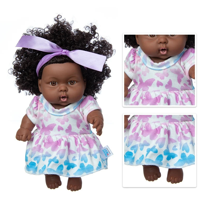 

2021 Dress 20cm Full Body SIlicone Reborn Babies Doll Bath Toy Lifelike Newborn Baby Doll