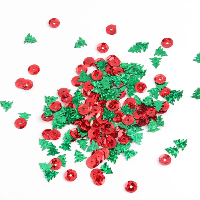 7 мм блесток Рождественская елка пайетками Снежинка блестки ПВХ Свободные