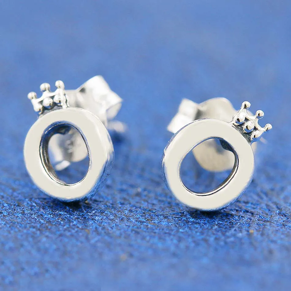 

Женские серьги из серебра 925 пробы, с короной