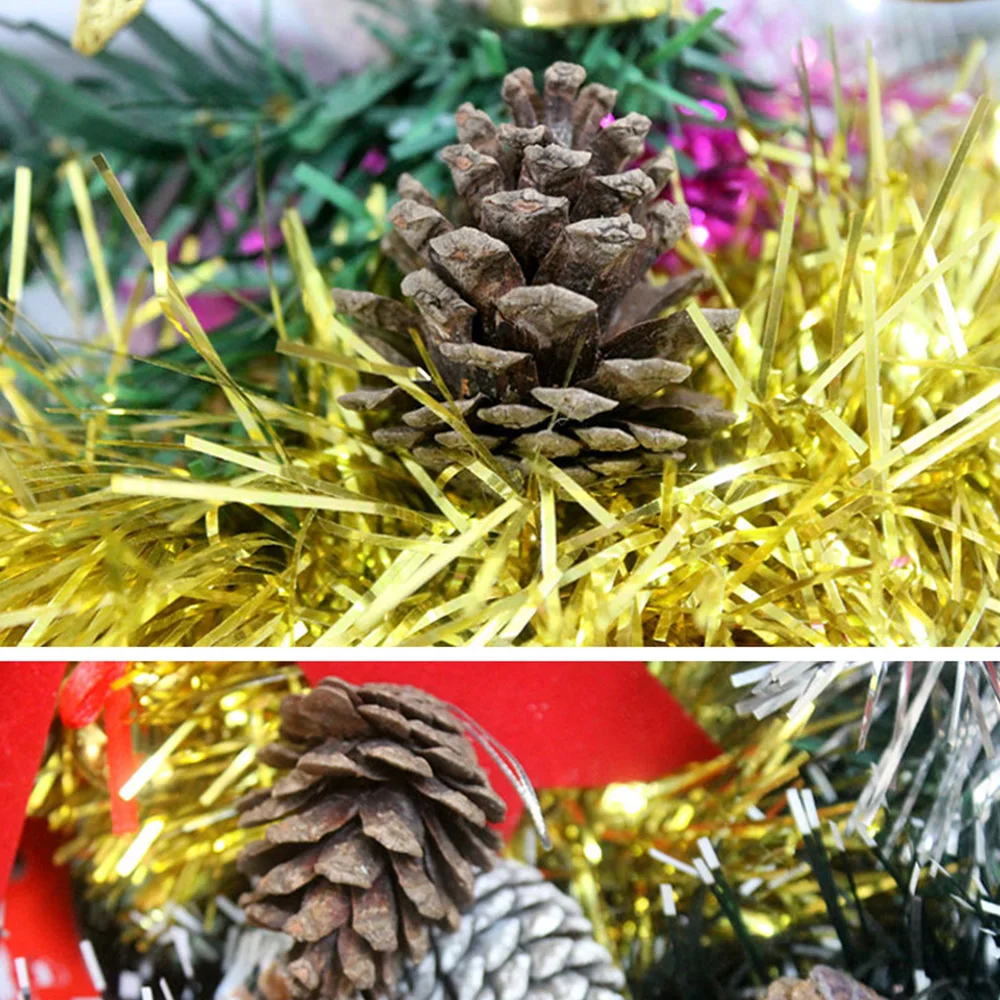 9 шт./компл. Рождественская елка орнамент Висячие шары сосновые орехи Pinecone Рождество Новогоднее украшение изделия C1413 b