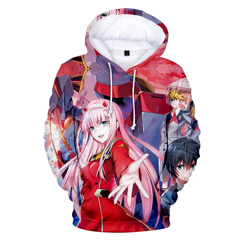 

Darling In The Franxx 3D Print 3D Hoodie Pullovers Anime Girl Zero Two Fashion Sweatshirt Men Women 3D Hoodie Pullover