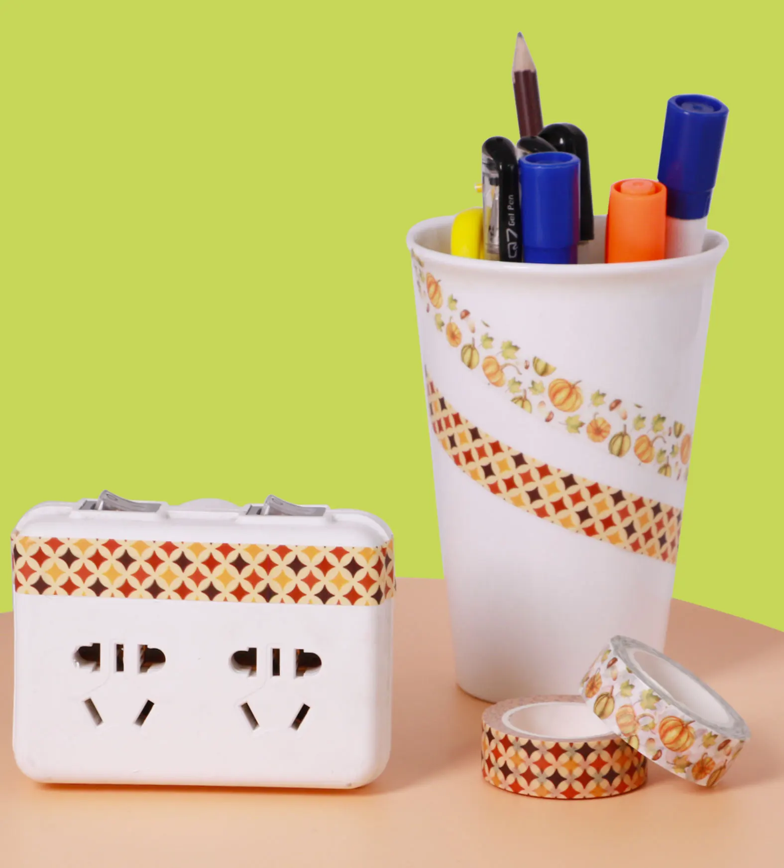 

1PC 15mm*10m Thanksgiving Brown Star Yellow Star Black Star washi tape Masking Decorative Tapes scrapbooking designer stationery