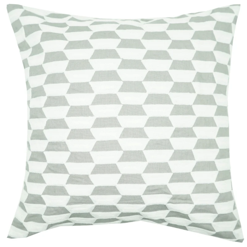 

Декоративная наволочка с вышивкой из полиэстера, наволочка с геометрическим дизайном для гостиной, 20x20 дюймов