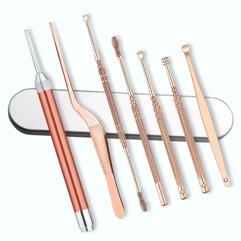 

Luminous Ear Scoop Out Ear Visual Ear spoon Earwax Picking Forceps Tool Set Led Lighting Ear Wax Removal Cleaner