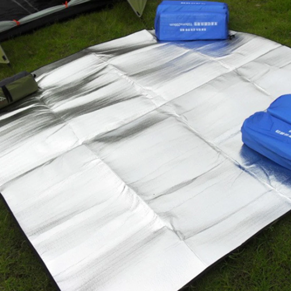 Водонепроницаемый туристический матрас алюминиевая фольга одеяло для пикника