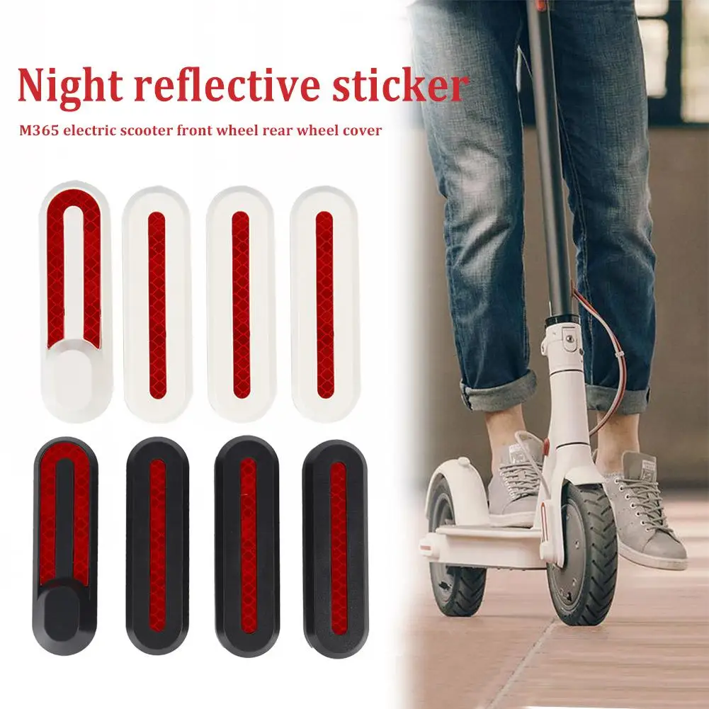 

4pcs Scooter Front Rear Wheel Tyre Cover Hubs Protective Shell Case Sticker Tool for M365 Outdoor Scooter Parts Accessories
