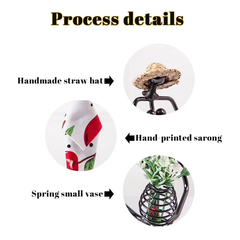 Соломенная шляпа для девочек железное искусство декоративные предметы железный