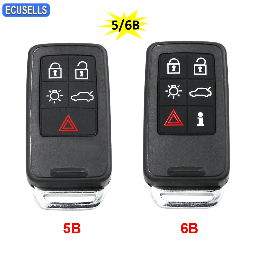 5/6 кнопочный пульт дистанционного управления умный Автомобильный ключ оболочка