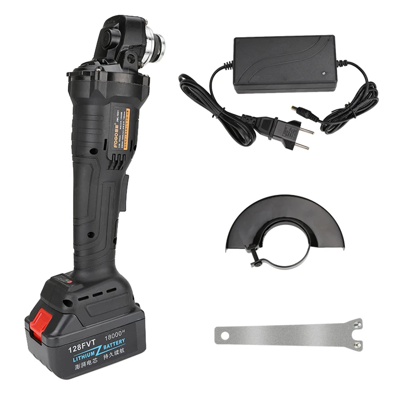 

FOGO Cordless Angle Grinder 128FTV Lithium-Ion 18000mAh Grinding Machine Cutting Electric Angle Grinder Grinding Power Tool