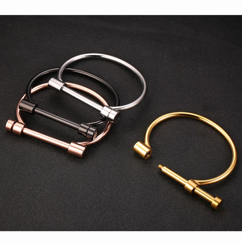 Браслеты из нержавеющей стали 316L с титановым покрытием женские браслеты-манжеты