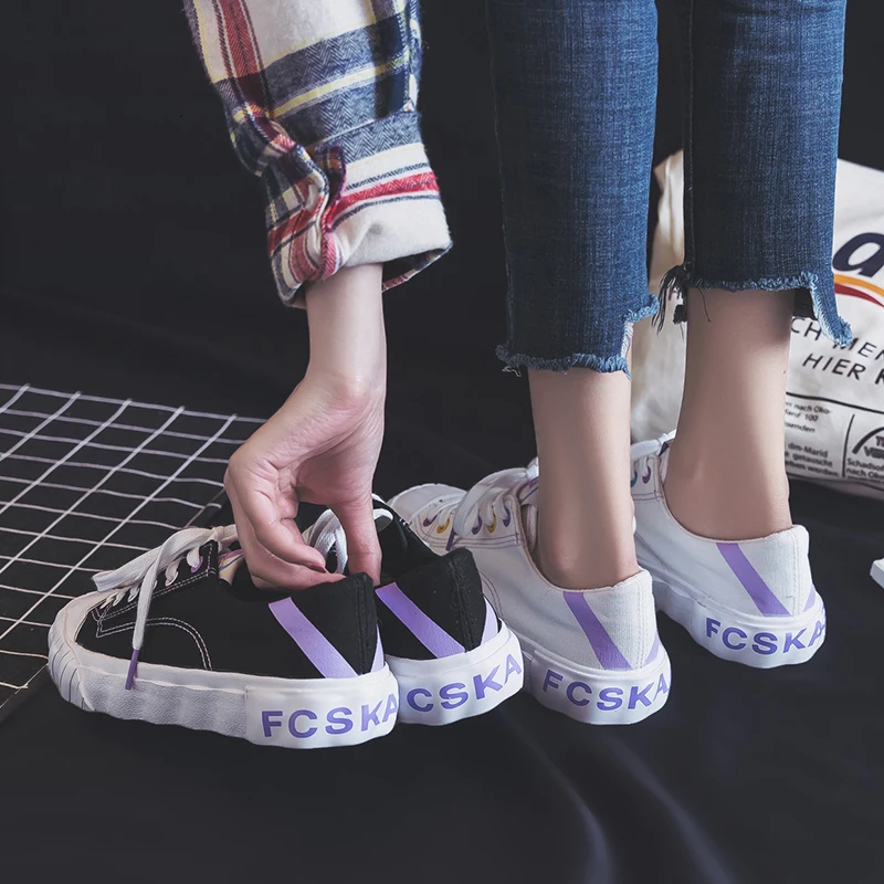 Парусиновая женская обувь Новинка 2019 года сезон весна модная повседневная в