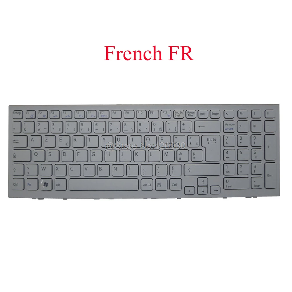 Ноутбук FR Клавиатура для SONY VAIO VPC EH VPCEH серии 149871451 AEHK1F00010 V116646F французский белый с