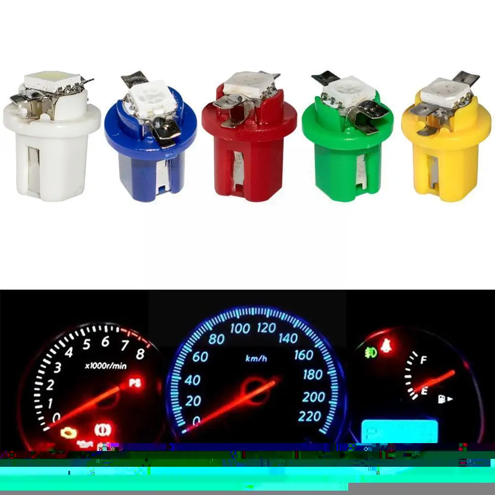 

1PCS T5 B8 LED Car Light Indicator Light Dashboard Accessories Bulbs Light Dash Instrument Gauge Auto P8B1