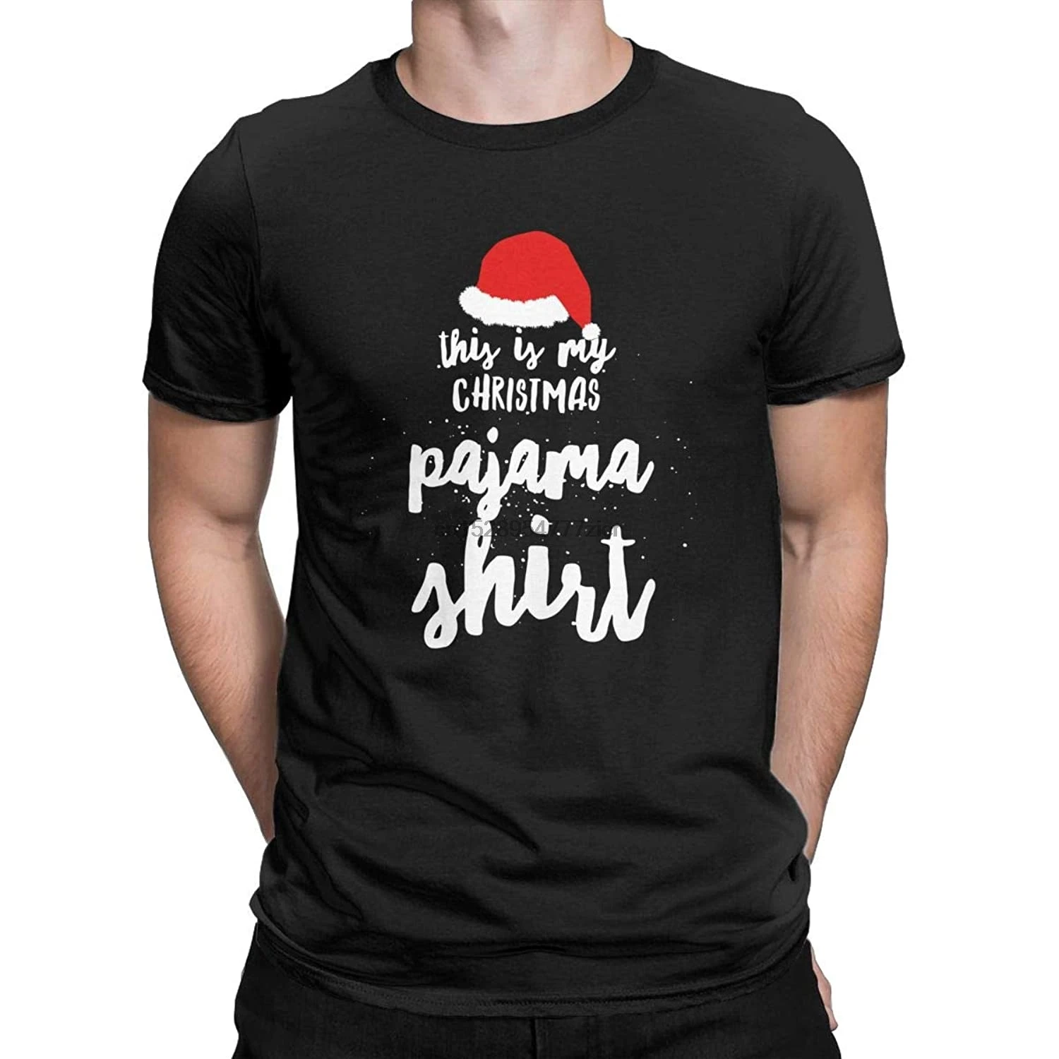 

This is My Christmas Pajama Novelty T Shirt Funny Holidays Tops Tees for Men