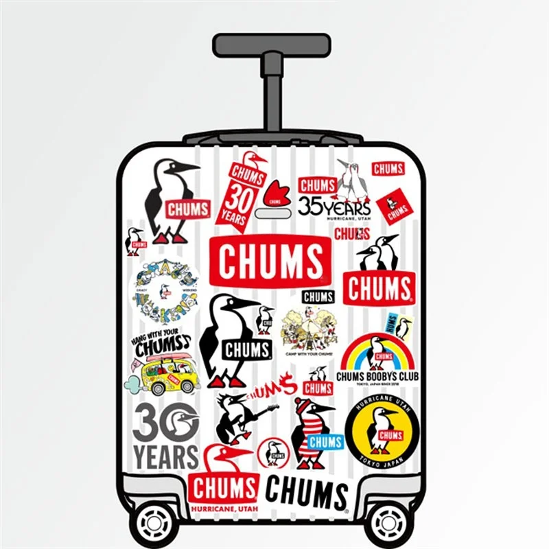 Pegatinas impermeables para exteriores, calcoman&iacute;as impermeables con logotipo de ping&uuml;ino, calcoman&iacute;as de Camping de PVC para ordenador port&aacute;til, guitarra, monopat&iacute;n, Motor, 26 unids/set-2