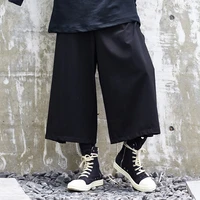 mens new dark classic simple couples with the same japanese casual loose wide leg pants