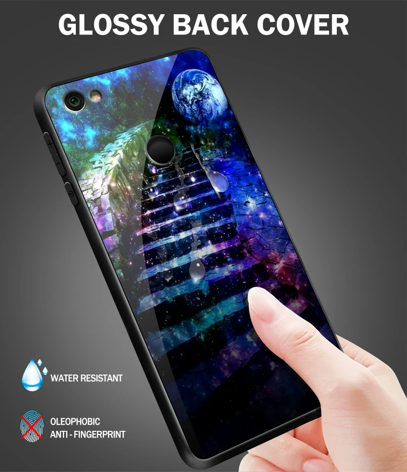 Для Xiaomi 6X5X8 9 SE A1 A2 Lite роскошный чехол из закаленного стекла для Redmi Note 5A 4X6 7 Pro Prime Fashion защитный чехол
