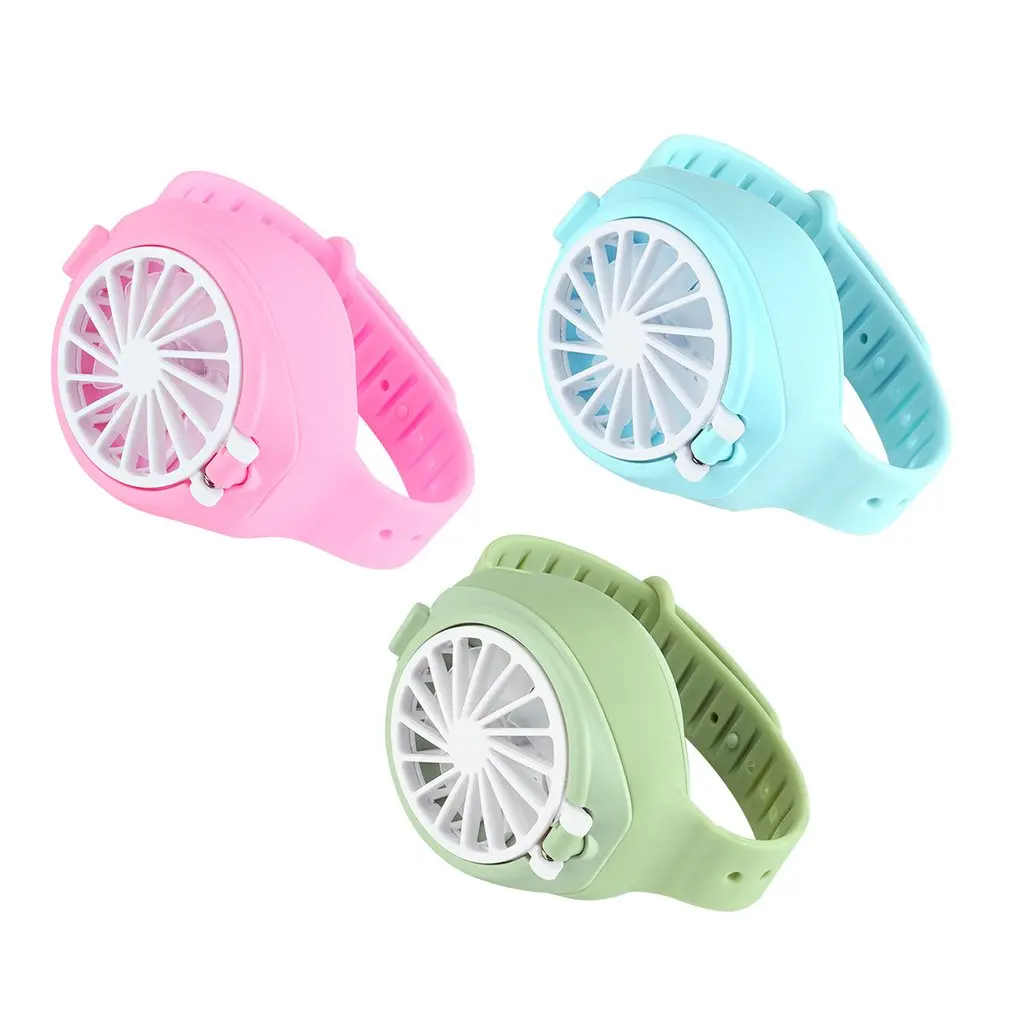 

Handheld Electric Mini Watch Simple Fan Portable Summer Rechargeable USB Folding Fashion Pocket Small Fan