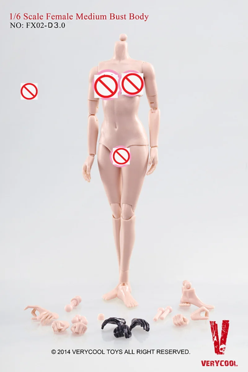 

Scale 1/6th Sexy Kumik Female Large Bust Women Flexible Rubberized Body Figures