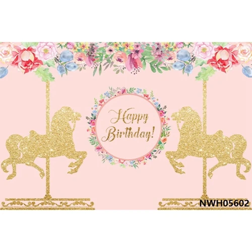 Yeele Baby 1st Birthday Backdrop Girl Princess Baby Shower Золотая Корона розовая пользовательская фотография Виниловый фон для фотостудии - Цвет: NWH05602