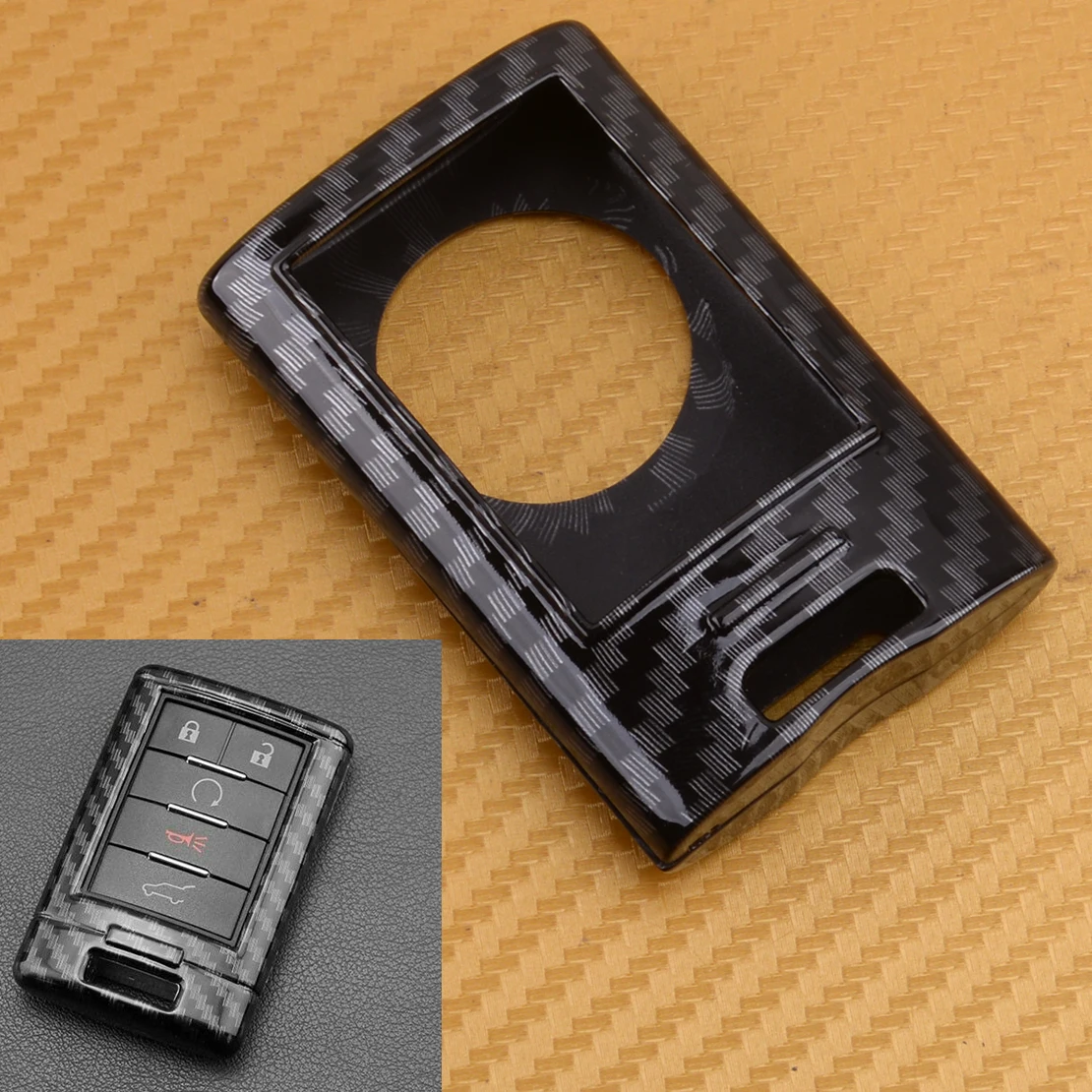 Машинный ABS чехол для брелка с ключом оболочки подходит для Chevrolet Корвет Cadillac ATS CTS DTS Escalade SRX от АТС ХЦ STS XTS углеродного волокна Стиль
