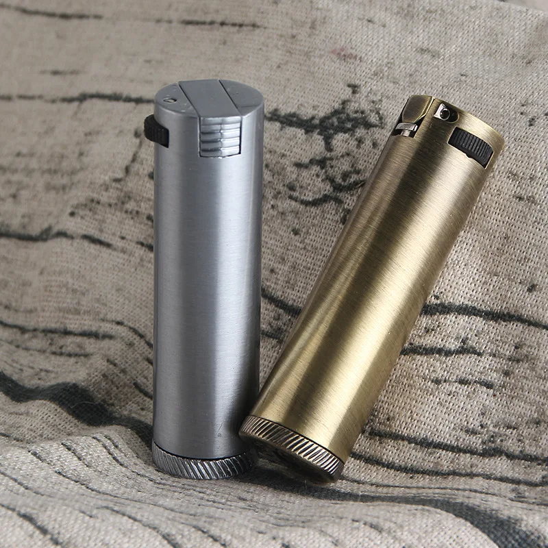 

HY-673 Kerosene Lighter Windproof Retro Vintage Cigarette Lighter Grinding Wheel Flint Kerosene Lighter Cigarette Accessories