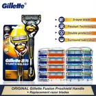 Gillette Fusion Proshield, оригинальная Безопасная бритва для мужчин, кассеты для бритья, ручка для бритвы, держатель со сменными Т-образными головками