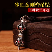 tibetan buddhism tastes elephant trunk god of wealth diamond axe pestle necklace pendant buddha beads accessories