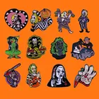 Эмалированные заколки с красивой девушкой, металлический рюкзак, шляпа, сумка, воротник, лацкан, значок для мужчин и женщин, Модная бижутерия, подарок