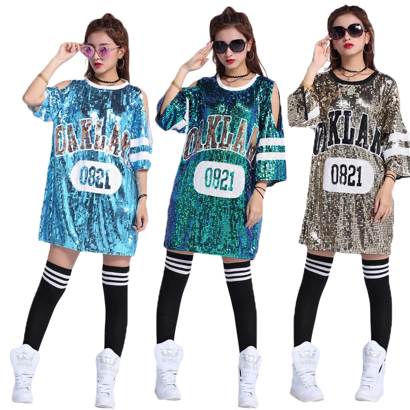 Костюмы для взрослых в стиле хип хоп джаза и современных танцев Корейская версия