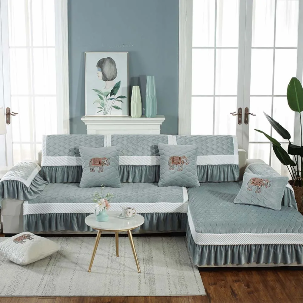 

Elastic Sofa Cover Pet Dog Kids Mat Towel Covers Couch Cover 1/2/3/4 Seater Stretch Non-slip Furniture Covers For Living Room